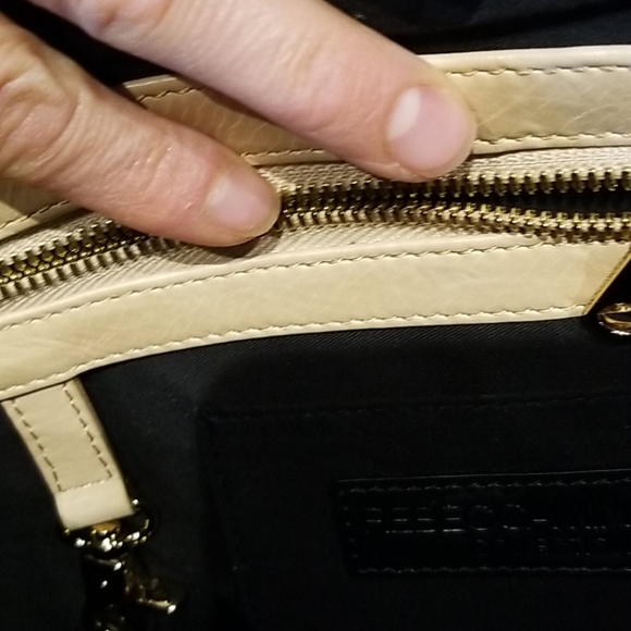 NEW Rebecca Minkoff collection cream leather bag - Picture 5 of 11